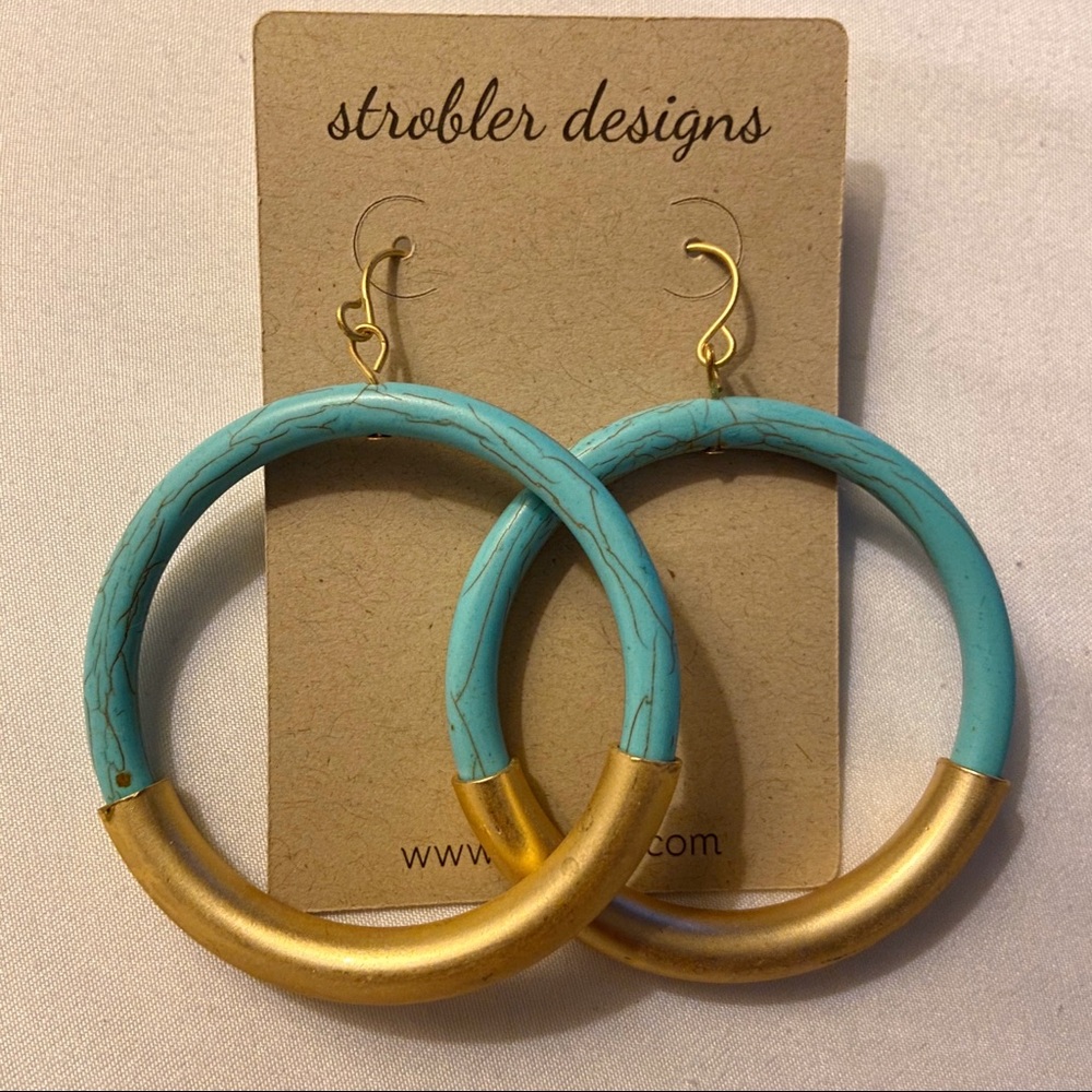 Circle Drop Earrings NWT
